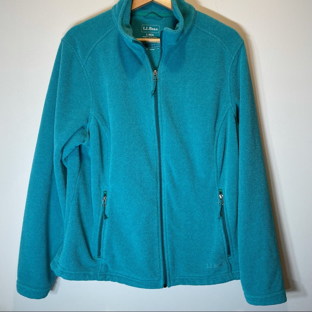 L.L. Bean lds Full Zip Fleece Jacket L